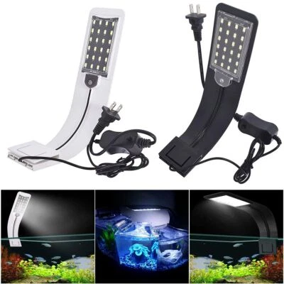 Bright LED Aquarium Light Plants Grow Light Waterproof Clip-on Lamp Fish Tank