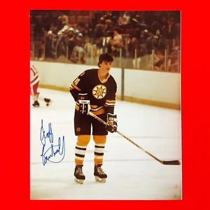 Autogrammiertes Geoff Courtnall Boston Bruins Foto - X3 - Bild 1 von 2