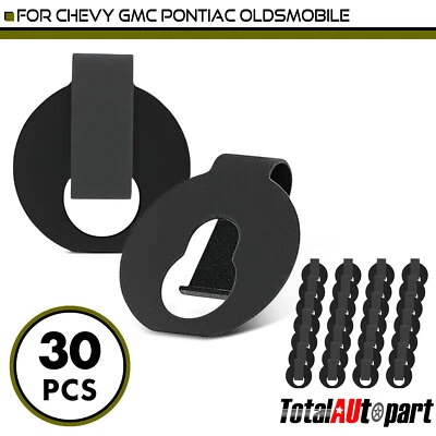 Clip de retención de varilla de acelerador de 30 piezas para Chevy GMC Pontiac Oldsmobile 6,35 mm de metal Foto 1 de 4
