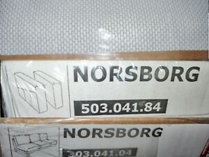 IKEA Bezug für Norsborg 3er Sofa in Finnsta weiß+Armlehnen 303.041.04+503.041.84