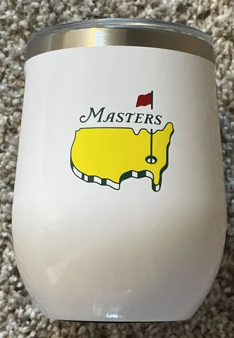 2023 MASTERS WHITE 12 OZ CORKCICLE STEMLESS WINE TUMBLER Cup INSULATED - Flag Cover