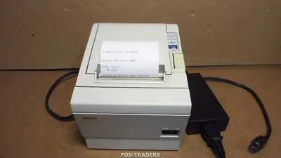 Epson TM-T88IIIP M129C POS Thermal Receipt Printer White PARALLEL TESTED + PSU - Bild 1 von 3