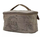Usa Stamped Shaving Kit Bag  90 Cotton Canvas  10 Genuine Leather S-0779