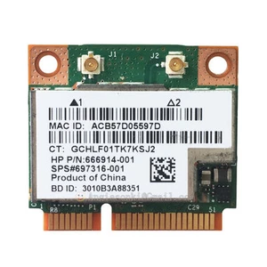 HP 718451-001/697316-001 BCM943228HMB 300M Wifi Bluetooth BT 4.0 PCI-E WLAN card - Picture 1 of 4