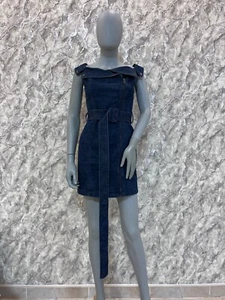 Miss Sixty Raro Abito Blu Y2K Avant Garde Donna Taglia XS - Foto 1 di 15