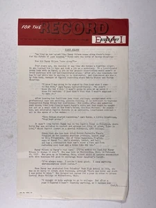 Nancy Wilson Press Release Original Discography Biography Septembre 1965 - Picture 1 of 12