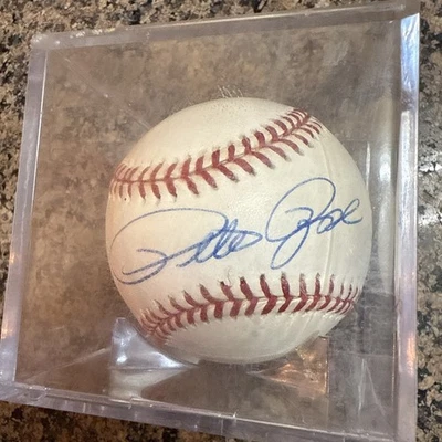 Pete Rose Autografiado Oficial Liga Nacional de Béisbol Foto 1 de 4