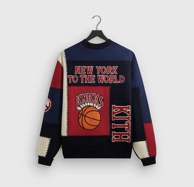 Sudadera Kith NY Knicks Patchwork Cuello Redondo Talla Mediana Foto 1 de 2
