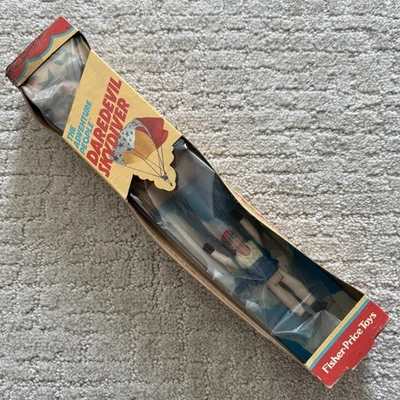 Fisher-Price Adventure People Daredevil Skydiver #354 1976 de colección RARO NOS Foto 1 de 4
