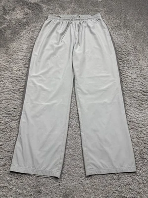 Pantalones deportivos Reebok para hombre grandes grises a rayas holgados calce suelto rompevientos Y2K de colección Foto 1 de 4