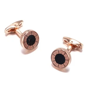 Golden Men's Cufflinks Formal Business Shirt Cuff Buckle For Groom Hot Selling - Picture 1 of 6