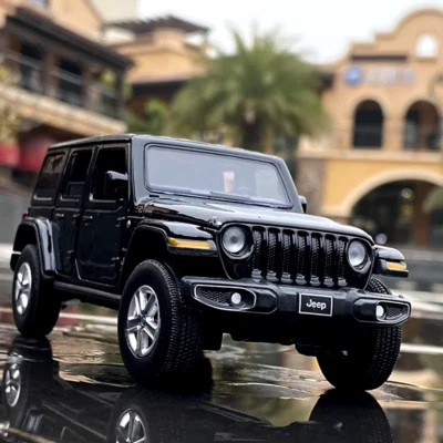 1:32 Jeeps Wrangler Rubicon Alloy Car Model Diecasts Metal Toy Off-Road Vehicles - Image 1 of 4
