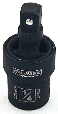 1/4" Dr. Impact Universal Joint Swivel Socket Adapter CR-MO - Image 1 of 3