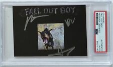 FALL OUT BOY SO MUCH FOR STARDUST AUTOGRAPHED BAND SIGNED ART CARD PSA DNA COA !