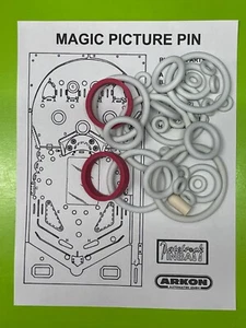 Kit de anillo de goma Arkon Magic Picture 1982 máquina pinball - Imagen 1 de 2