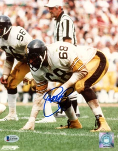L.C. GREENWOOD SIGNED HANDSIGNIERT 8x10 FOTO PITTSBURGH STEELERS BECKETT BAS - Bild 1 von 2