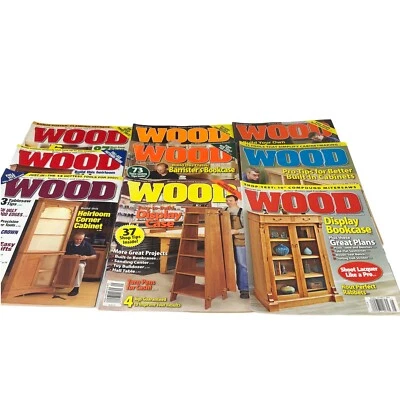 Wood Magazine Lot of 9 Issues 2006 THRU 2015 Better Homes and Gardens - Image 1 of 4