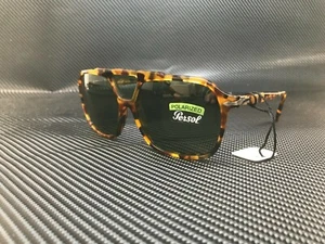 PERSOL PO3223S 1052P1 Madreterra Havana Square Men's 59 mm Polarized Sunglasses - Picture 1 of 4
