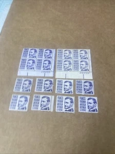 16 Mint/MNH US SCOTT 1281 Francis Parkman 3C 1967 Stamps; 2 Blocks of 4+ 8 loose - Picture 1 of 10