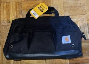Bolsa de lona de herramientas Carhartt 14 poliéster 25 bolsillos parte superior con cremallera estándar resistente negra - Imagen 1 de 7