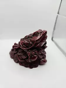 Feng Shui 3 Legged Money Frog Toad Fortune and Wealth - Picture 1 of 11
