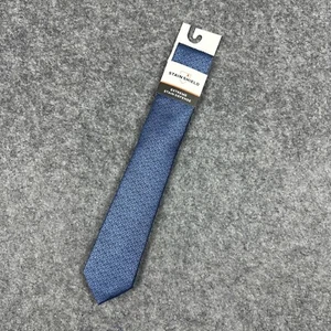 Van Heusen Stain Shield Mens Tie Blue Patterned NWT - Picture 1 of 3