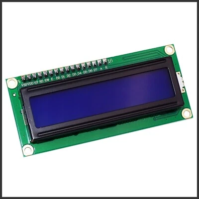 LCD1602 + Controller I2C IIC Modul Display BLAU Anzeige für Arduino Raspberry - Bild 1 von 2