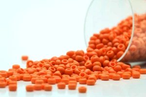 Miyuki Round Rocailles 11/0 Opaque Matte Salmon Orange Seed Beads RR-2313 - Picture 1 of 2