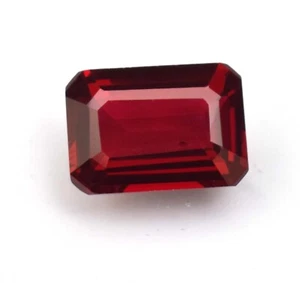 Natural Red Garnet Emerald Cut 5.00 Ct Loose Gemstone From Mozambique Ring Use - Picture 1 of 5