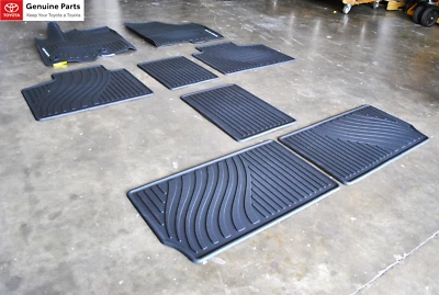 2013-2020 Toyota Sienna 7 & 8 Passenger All Weather Floor Mats - PT908-08170-02 - Image 1 of 4