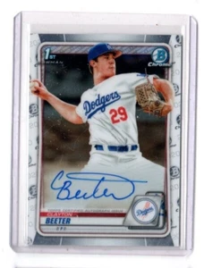 2020 Bowman Chrome Draft Clayton Beeter Autograph RC #CDA-CBE YANKEES AUTO RC - Picture 1 of 1