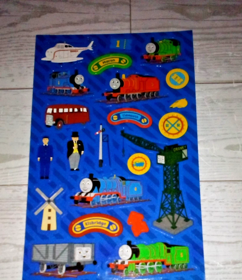 Hoja de pegatinas vintage Thomas & Friends Thomas Harold & Friends Sandylion Foto 1 de 1