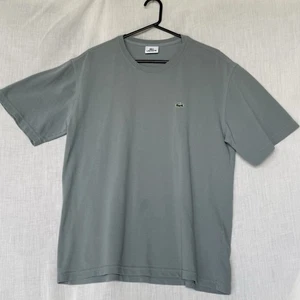 Camiseta gris Lacoste para hombre con logotipo camiseta calce clásico informal algodón talla ( - Imagen 1 de 4