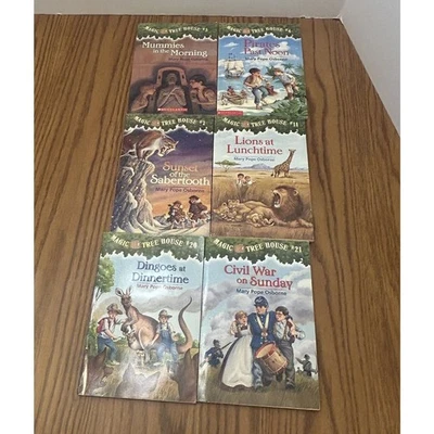 Magic Tree House Paperback Books #3 4 7 11 20 21 Mary Pope Osborne Lot 6 - Image 1 of 4