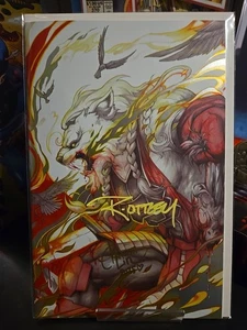 Battle Beast #3 - Rachta Lin - Virgin Spot Foil LMT 1000 2x Signed Ottley & Lin - Picture 1 of 8