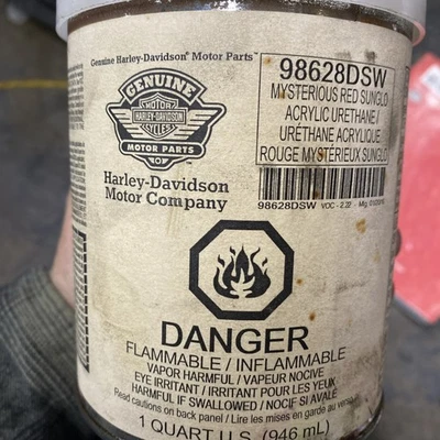 Pintura OEM HARLEY-DAVIDSON Mysterious Red Sunglo Cuarto 98628dsw Foto 1 de 2