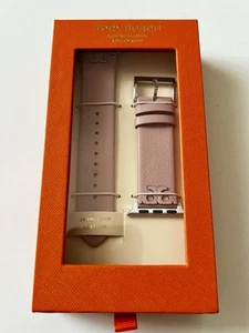 Tory Burch Apple Watch Bransoletka Zegarek Bransoletka 38/40/42/44/45 mm Skóra Różowa - Zdjęcie 1 z 5