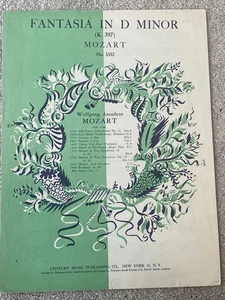 FANTASIA in D Minor Sheet Music PIANO SOLO by Mozart - Picture 1 of 5