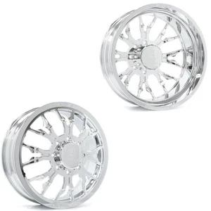 24x8.25 Axe AF6 Polished 11-UP GM FORGED DUALLY Wheels 8x210 Set of 6 - Picture 1 of 5