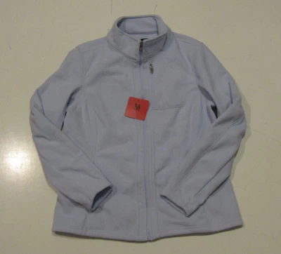 ANDREW MARC женщин синий ребристый флис полный молнии куртка размер средний новый с Ярлыками - Изображение 1 из 3