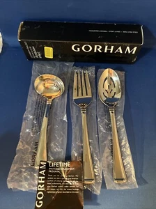 Juego de anfitriona de tres piezas de columna Gorham nuevo en caja - Imagen 1 de 8