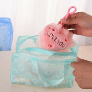 Portable Clear Transparent PVC Travel Makeup Bag Cosmetic Toiletry Zip Bag Pouch