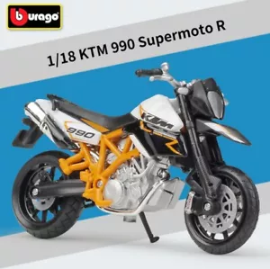 Bburago 1:18 KTM 990 Supermoto R Motorcycle Bike Model New in Box - Picture 1 of 7