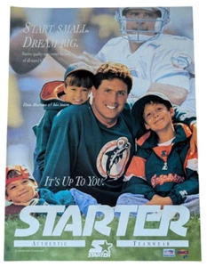 1994 Dan Marino Starter Clothing Miami Dolphins Original PRINT AD ~8x11" - Picture 1 of 1