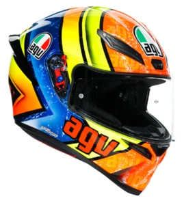 MOTORRAD INTEGRALHELM AGV K1 IZAN MULTI ORANGE GELB BLAU VERSCHLUSS DD e2206 - Bild 1 von 1