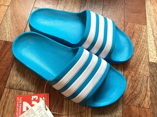 Ciabatte Adidas Adilette Aqua nuove 2UK 100% originali blu