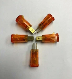Solico 3135-4-00-57620, 14 Volt Amber Incandescent Indicator Lights 5 pack - Picture 1 of 4
