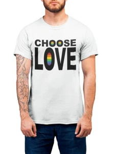 Mens GAY PRIDE T-Shirt Designs LGBT Gift for Him Nice Quality Gift - Picture 1 of 23