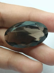 36 CT NATURAL COLOMBIANITE TEKTITE OVAL FACETED 33x19x10 MM LOOSE GEMSTONE - Picture 1 of 6
