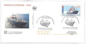 French Antarctic Terr. 2020 Research Ship Marion Dufresne Pre-Stamped Envelope - Picture 1 of 1